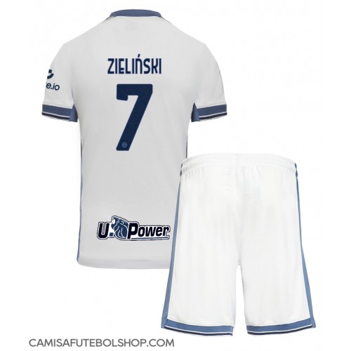 Camisa de time de futebol Inter Milan Piotr Zielinski #7 Replicas 2º Equipamento Infantil 2024-25 Manga Curta (+ Calças curtas)